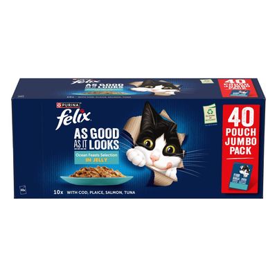 Felix As Good As It Looks Ocean Feasts Mixed Variety 44 x 85g