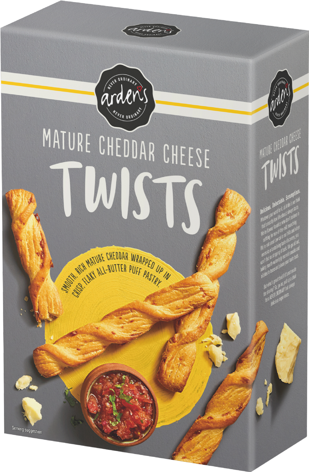 Ardens Mature Cheddar Cheese Twists 125g