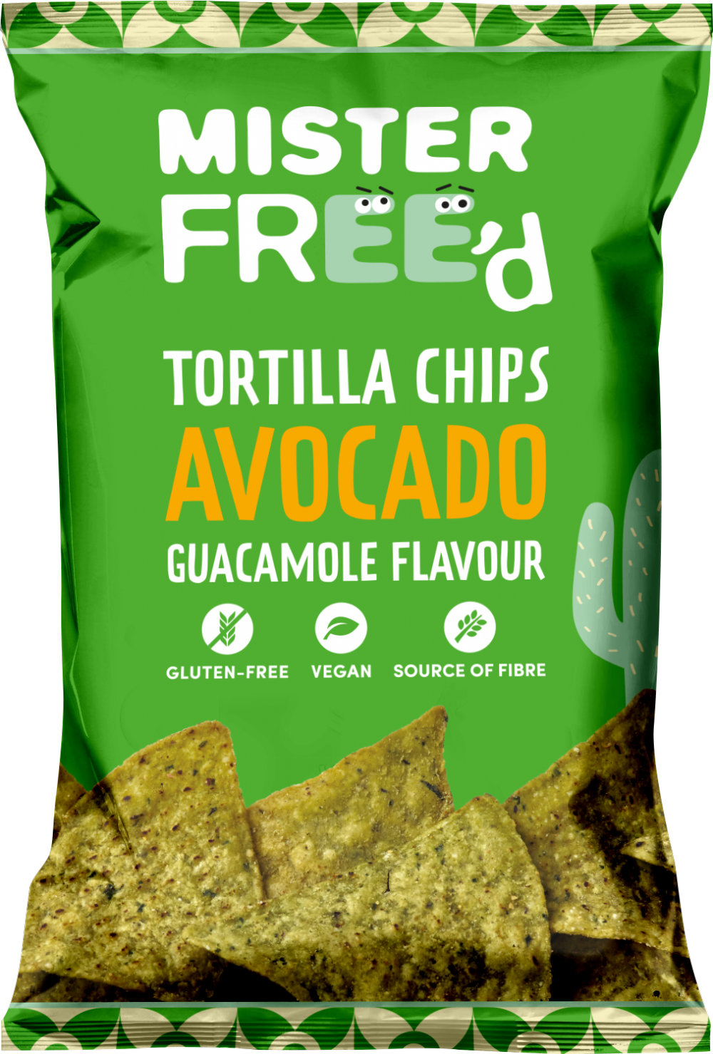 Mister Free'D Tortilla Chips - Avocado Guacamole Flavour 135G