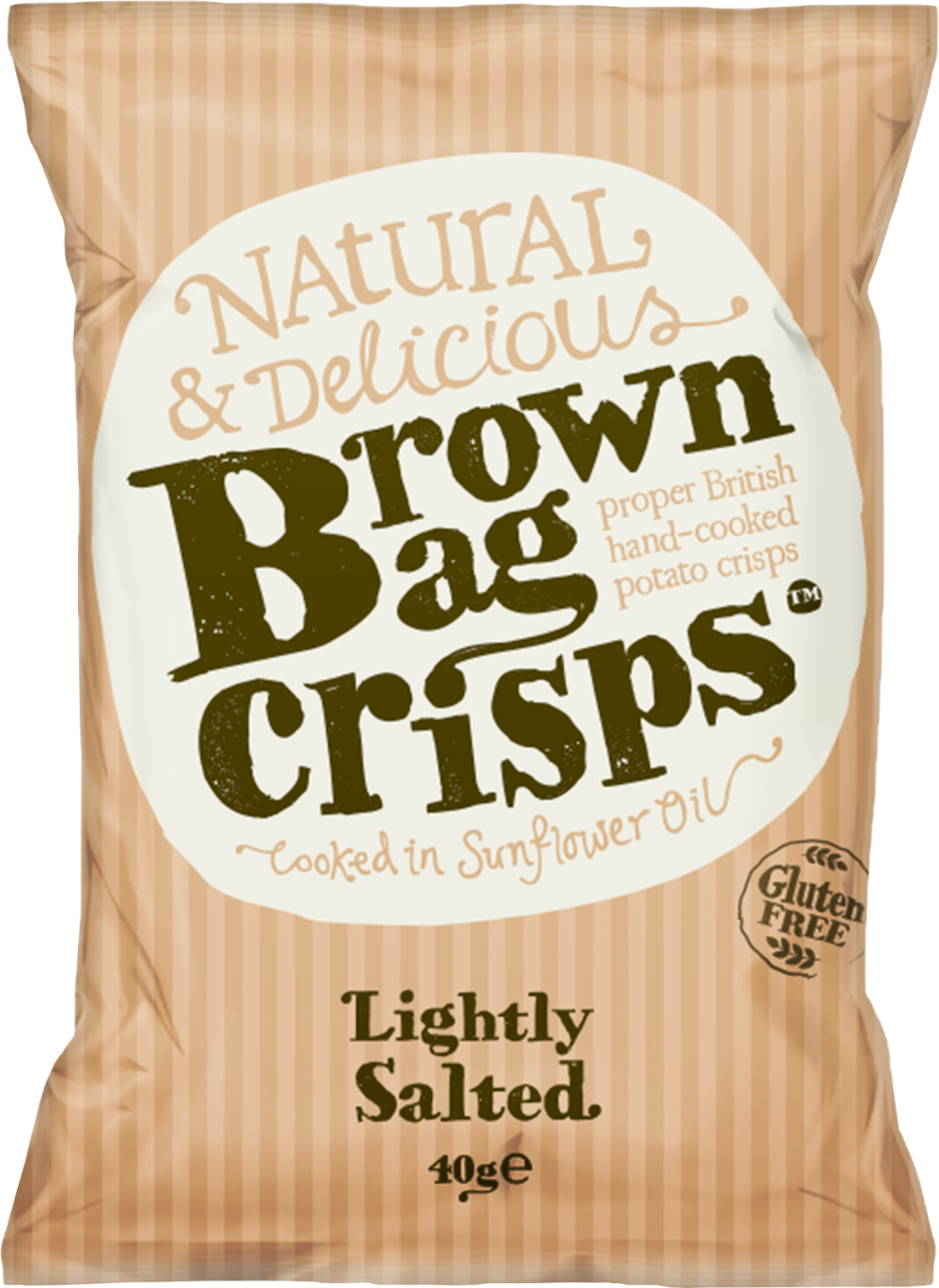 Brown Bag Crisps Lightly Salted 40G