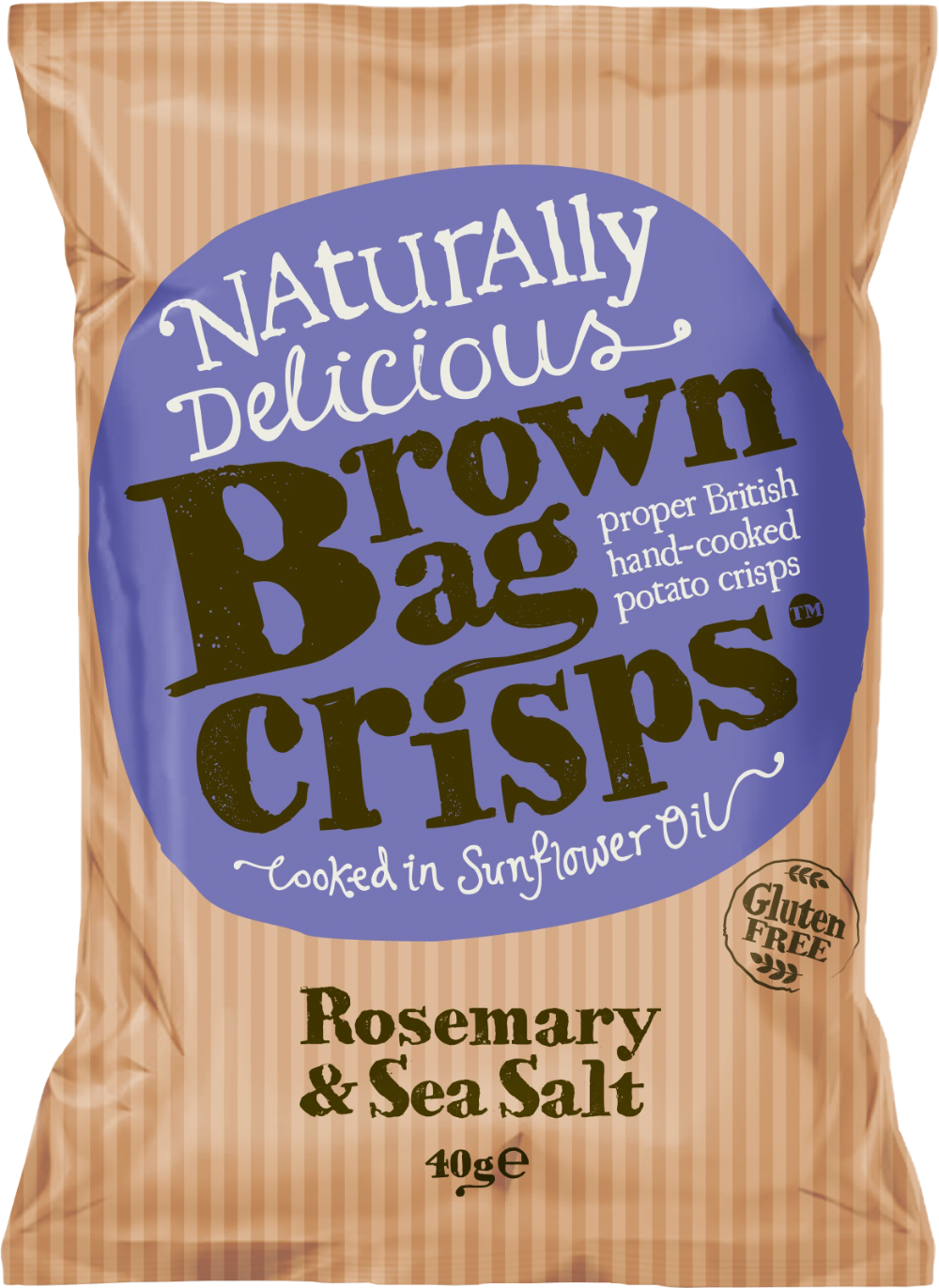 Brown Bag Crisps Rosemary & Sea Salt 40G