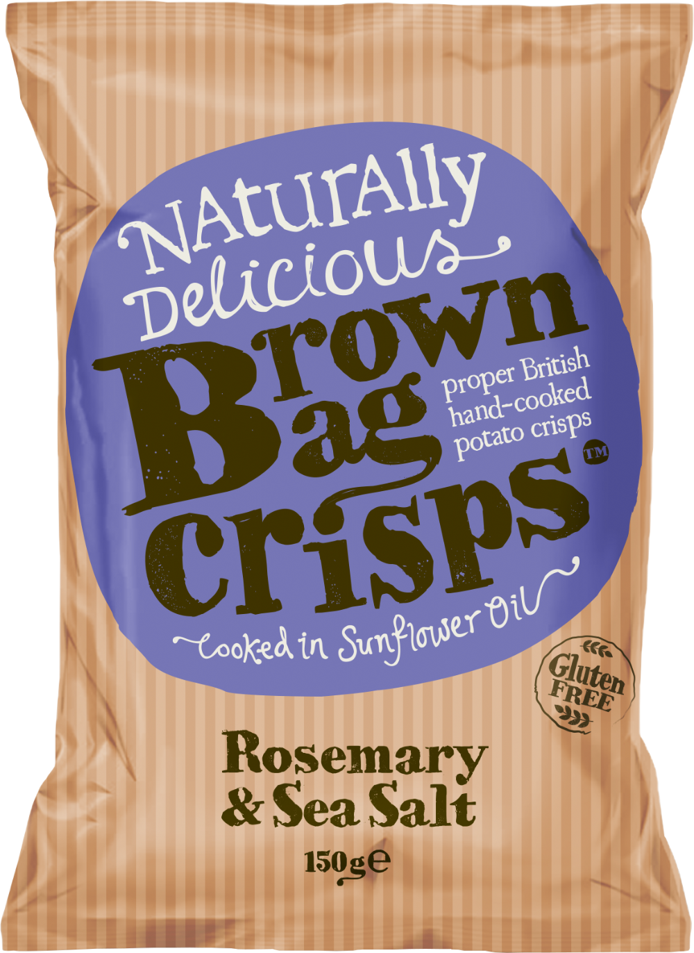 Brown Bag Crisps Rosemary & Sea Salt 150G