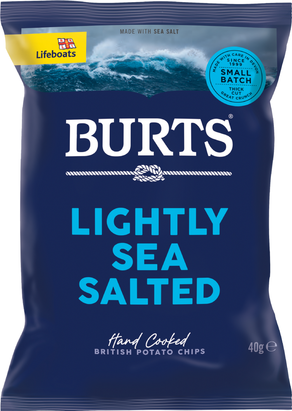 Burts Snacks Potato Chips - Lightly Sea Salted 40G