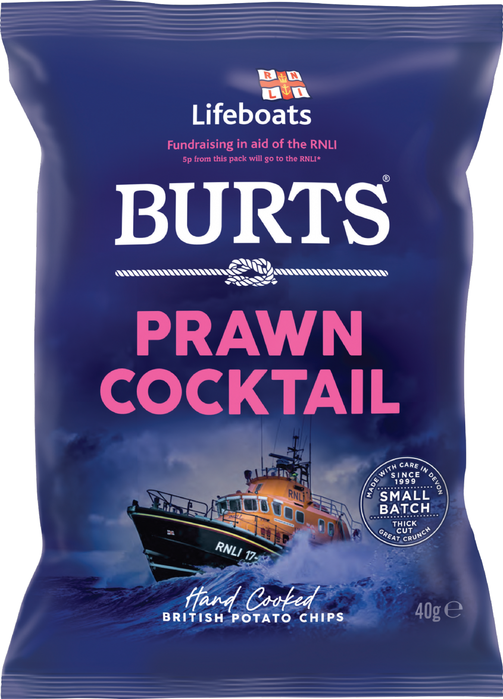Burts Snacks Potato Chips - Prawn Cocktail 40G
