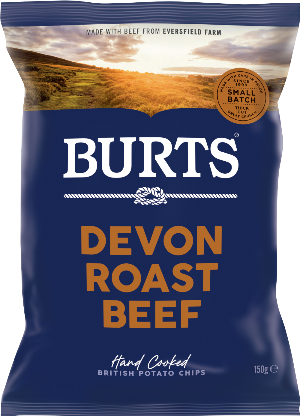 Burts Snacks Potato Chips - Devon Roast Beef 150G