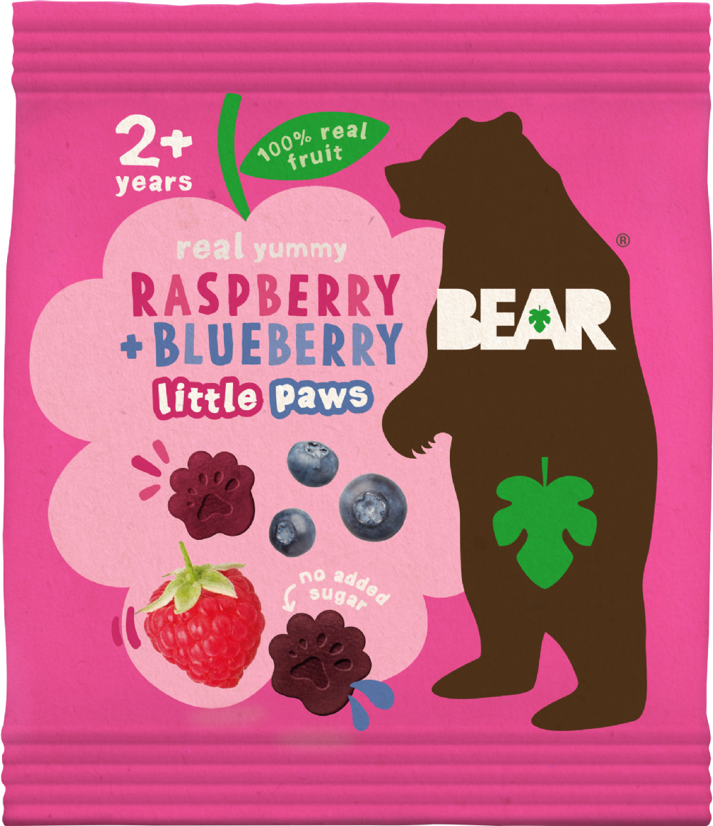 Bear Paws - Raspberry & Blueberry 20G