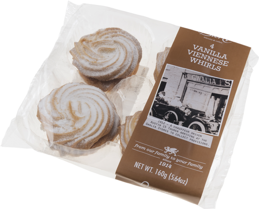 Burts The Bakers 4 Vanilla & Strawberry Viennese Whirls 160G