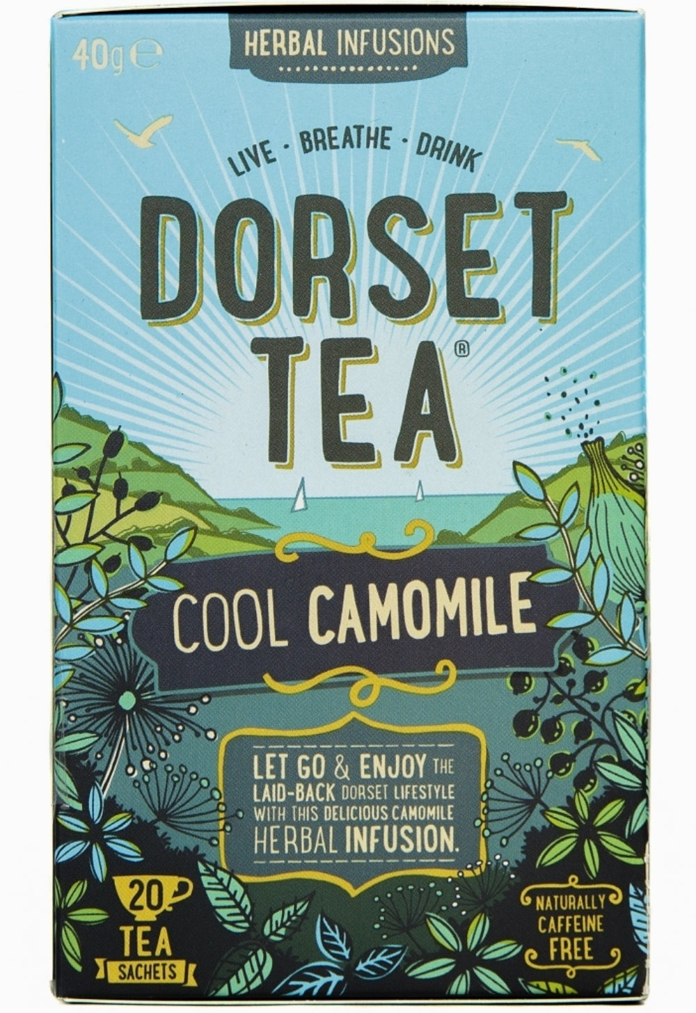 Dorset Tea Herbal Infusions - Cool Camomile 20 Sachets 40G