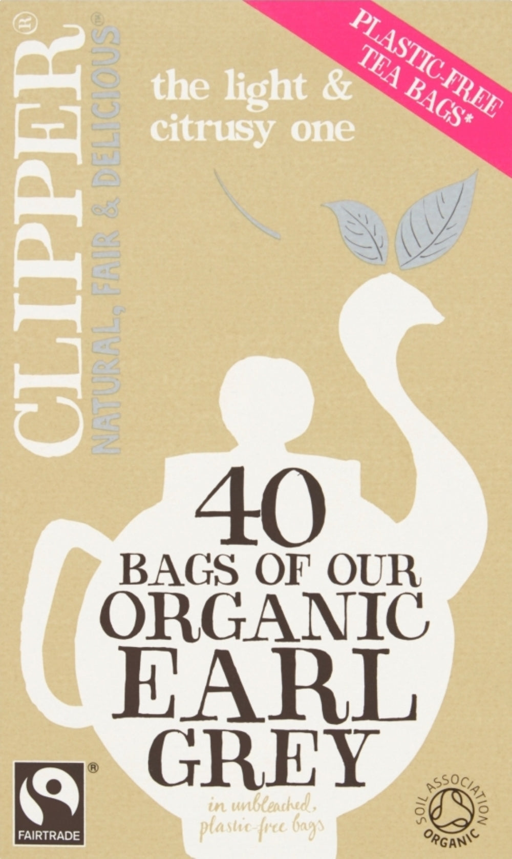 Clipper 40 Organic Earl Grey Teabags 96G