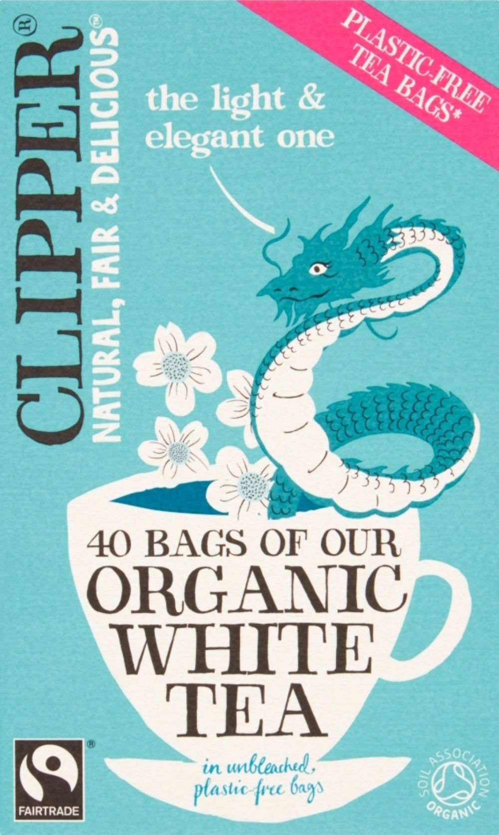 Clipper 40 Organic White Tea Teabags 70G