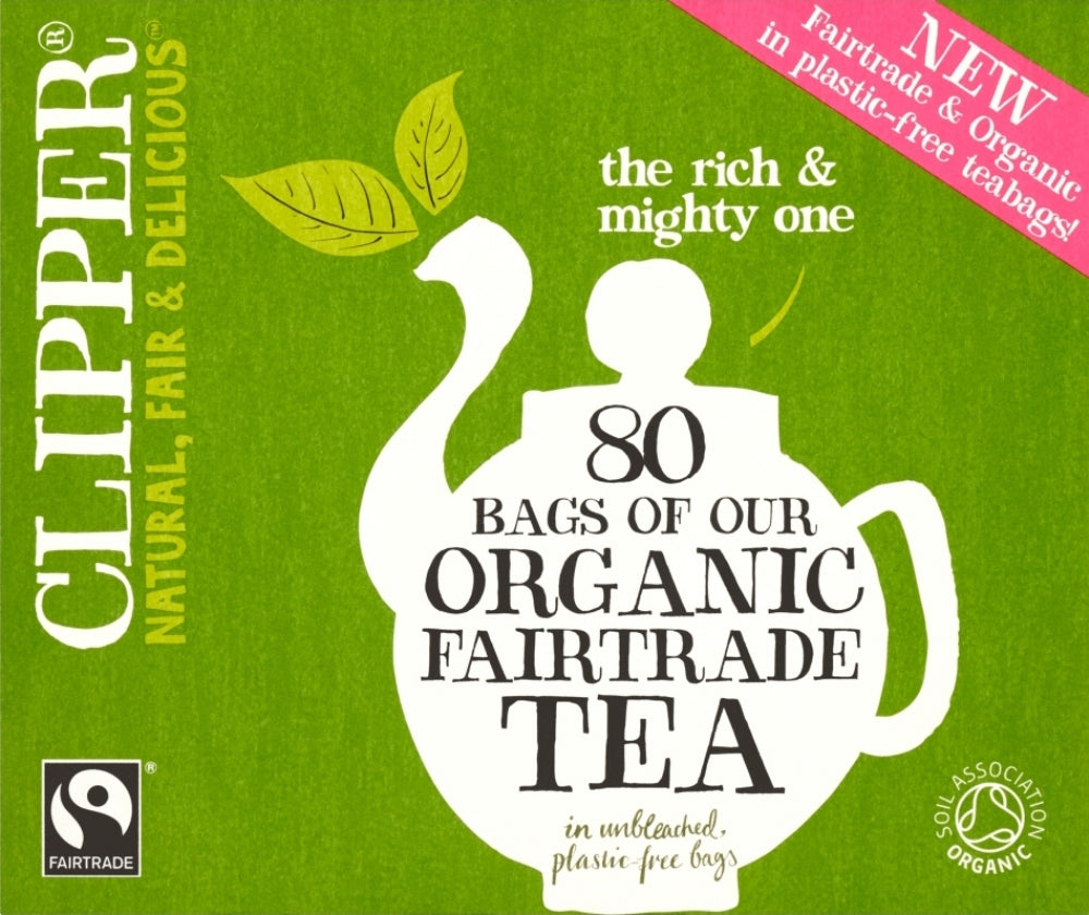 Clipper 80 Organic Fairtrade Teabags 232G