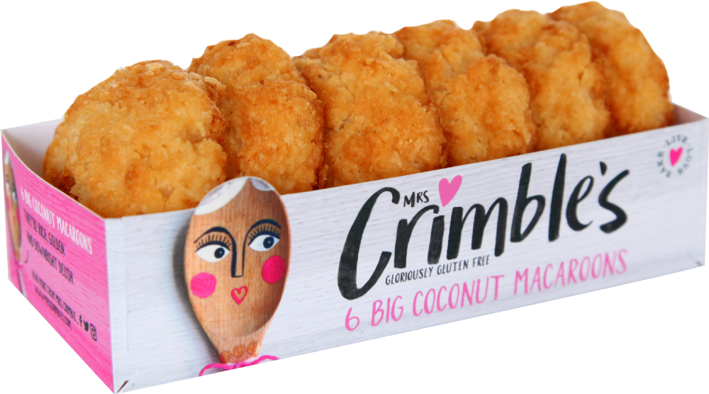 Mrs Crimble's 6 Big Coconut Macaroons 180G