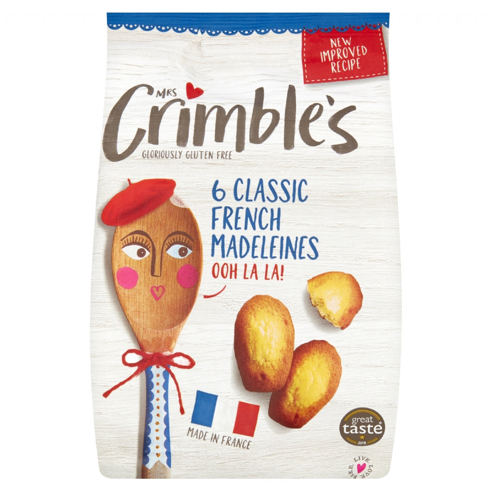 Mrs Crimble's 6 Classic French Madeleines 180G
