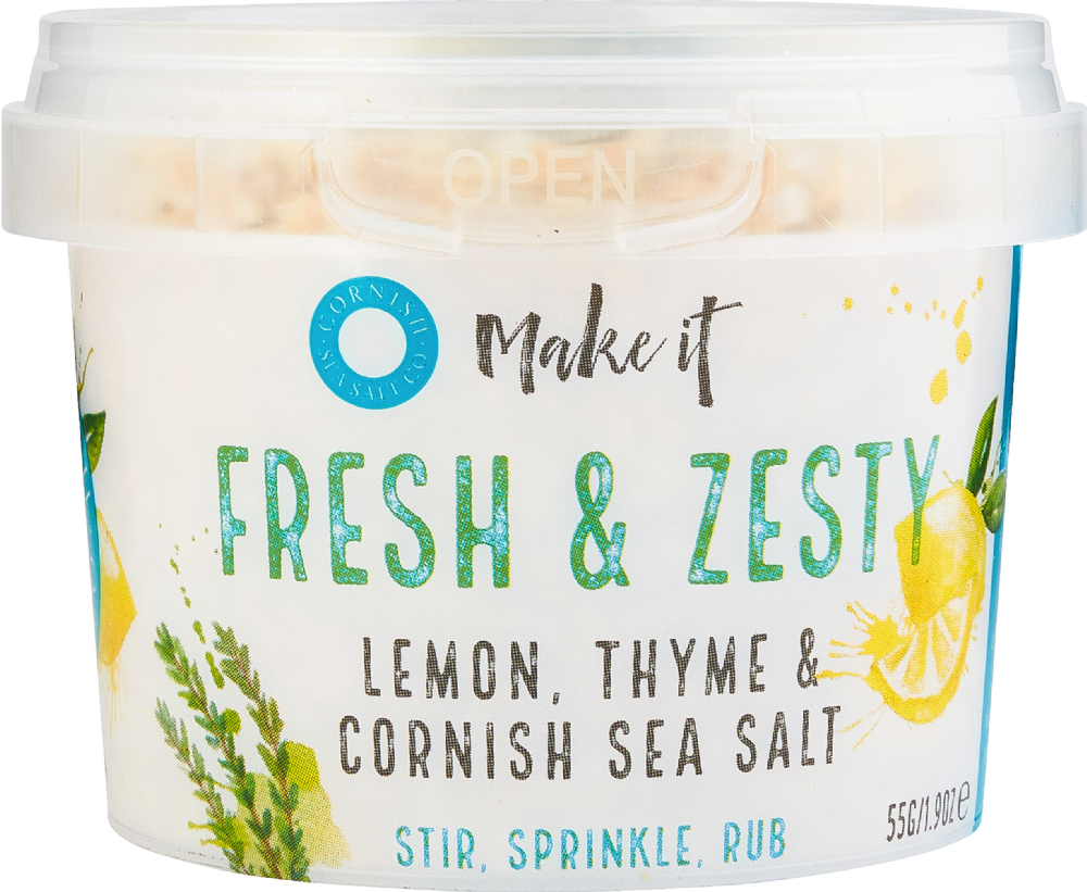 Cornish Sea Salt Co. Fresh & Zesty - Lemon, Thyme & Sea Salt 55G