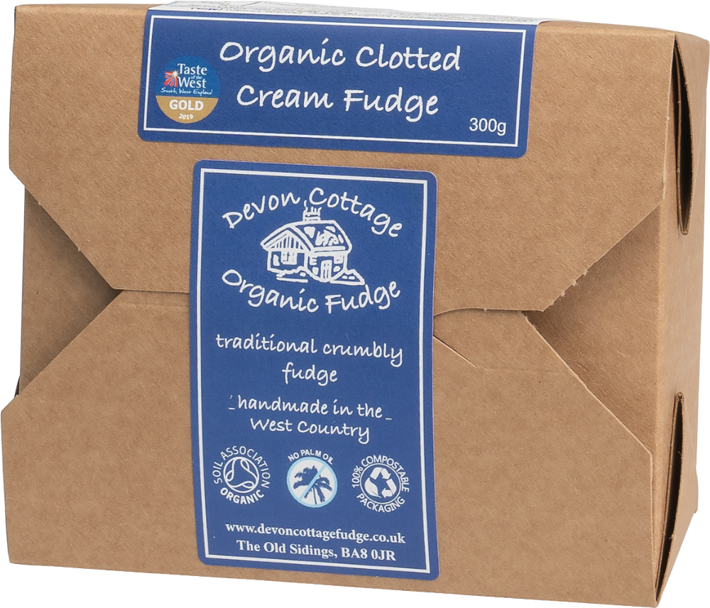 Devon Cottage Organic Clotted Cream Fudge - Box 300G