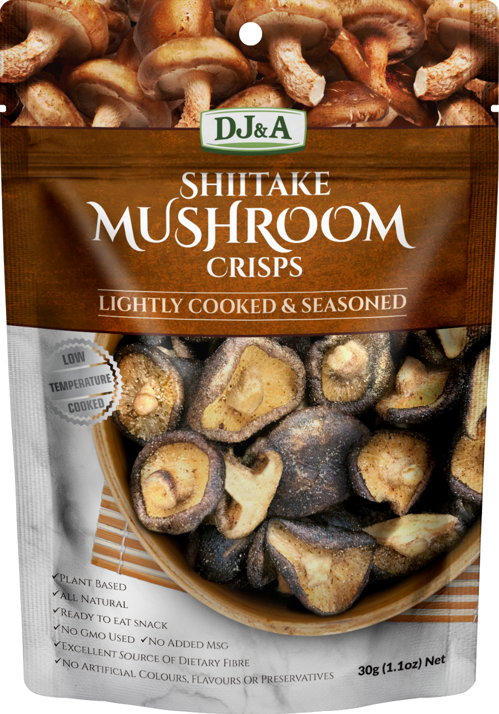 Dj&A Shiitake Mushroom Crisps 30G