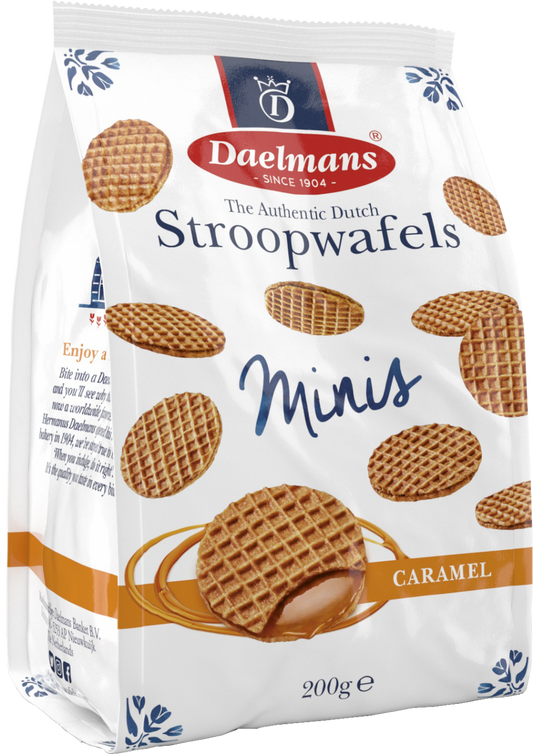 Daelmans Stroopwafels Minis - Caramel 200G