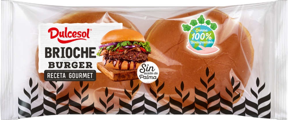 Dulcesol 4 Brioche Burger Buns 340G