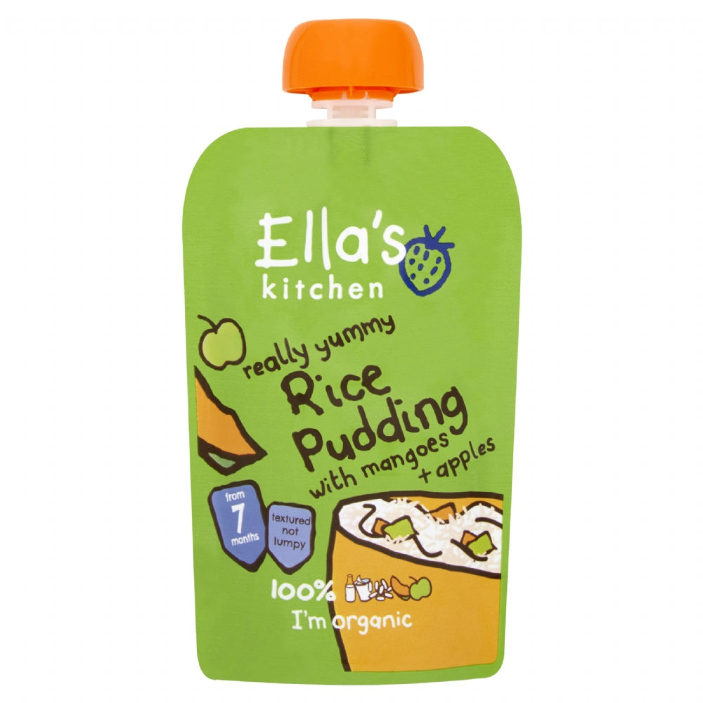 Ella's Kitchen Rice Pudding With Mangoes & Apples 80G
