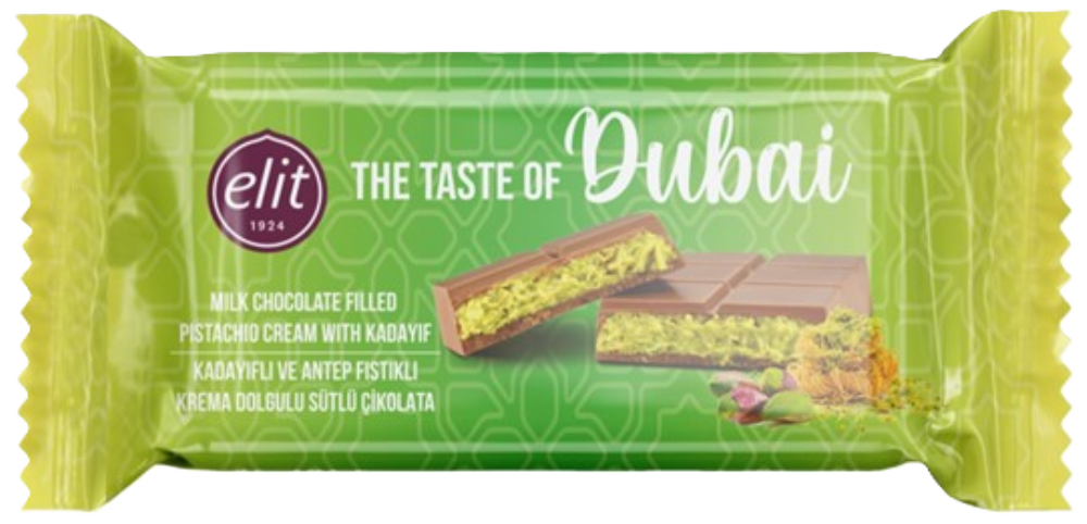 Elit Milk Chocolate Filled With Pistachio Cream & Kadayif 90G