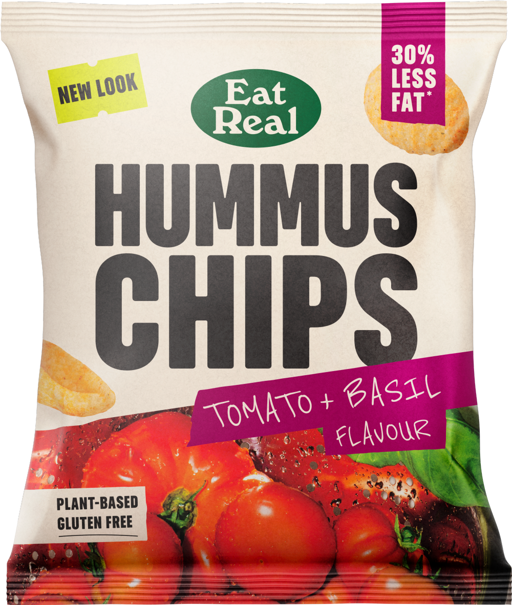 Eat Real Hummus Chips - Tomato & Basil 22G