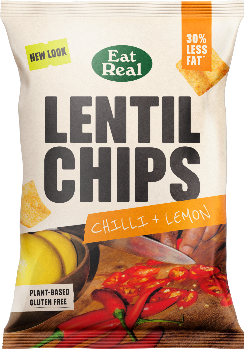 Eat Real Lentil Chips - Chilli & Lemon 95G
