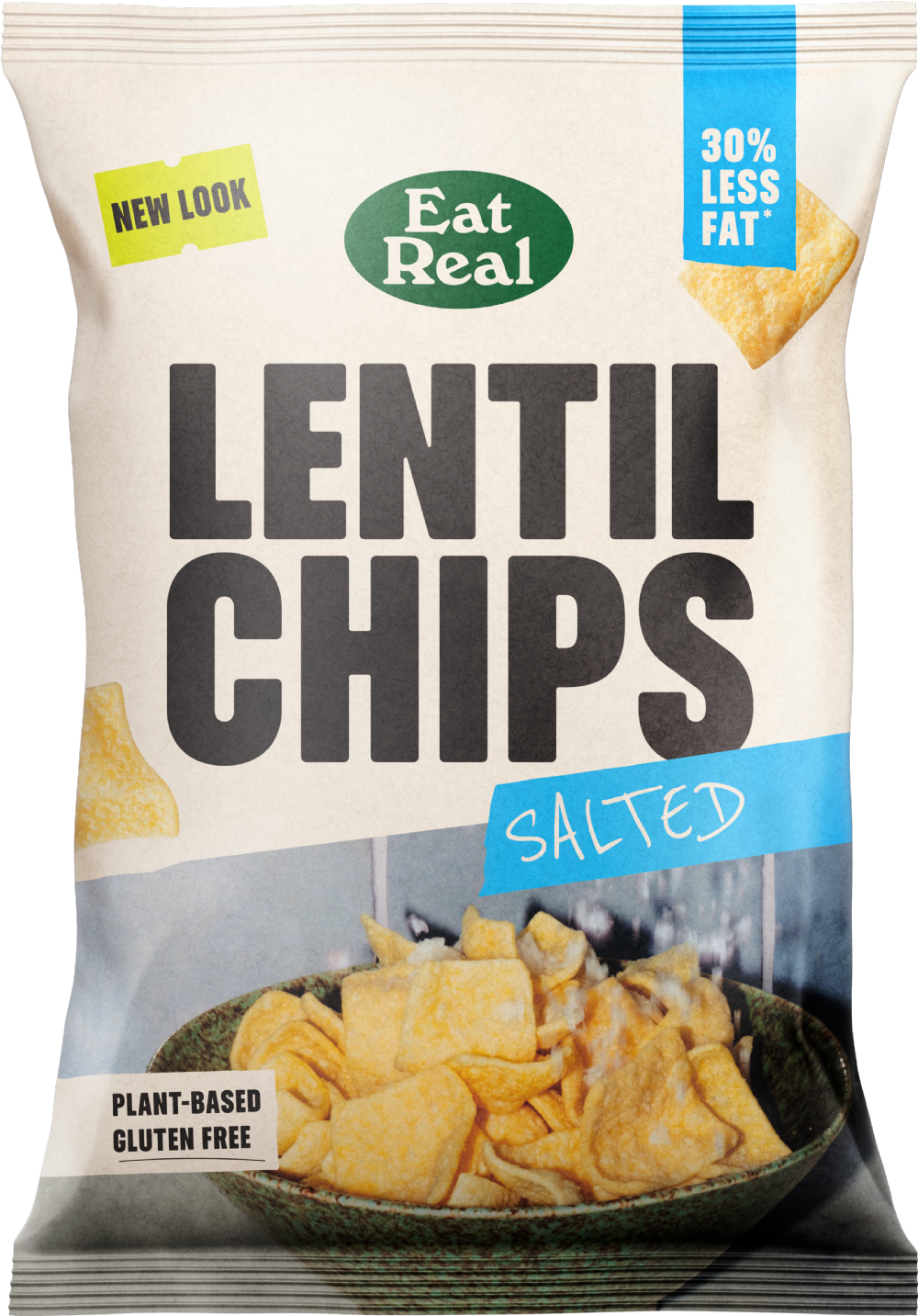 Eat Real Lentil Chips - Salted 95G