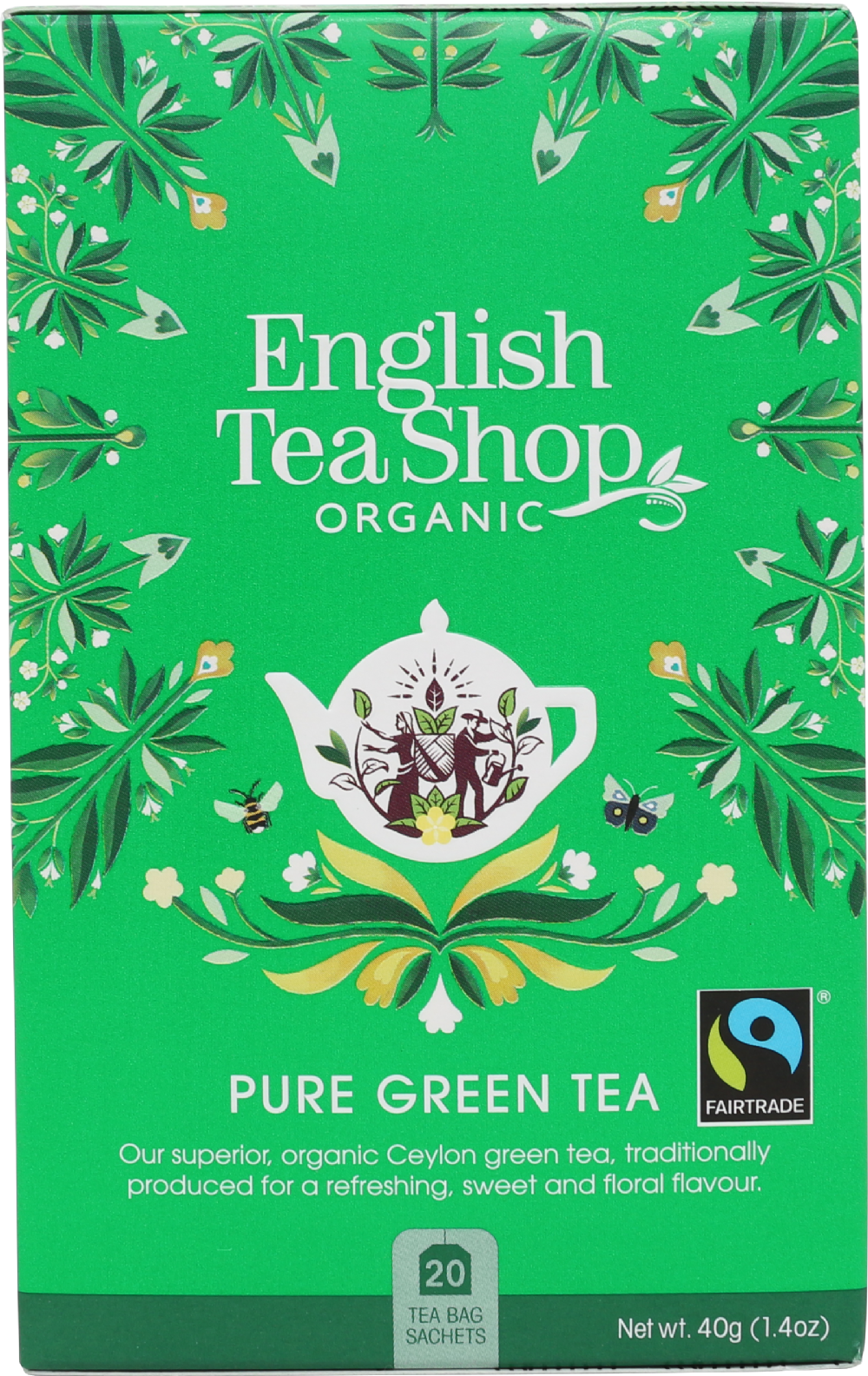 English Tea Shop 20 Pure Green Tea Sachets 40G