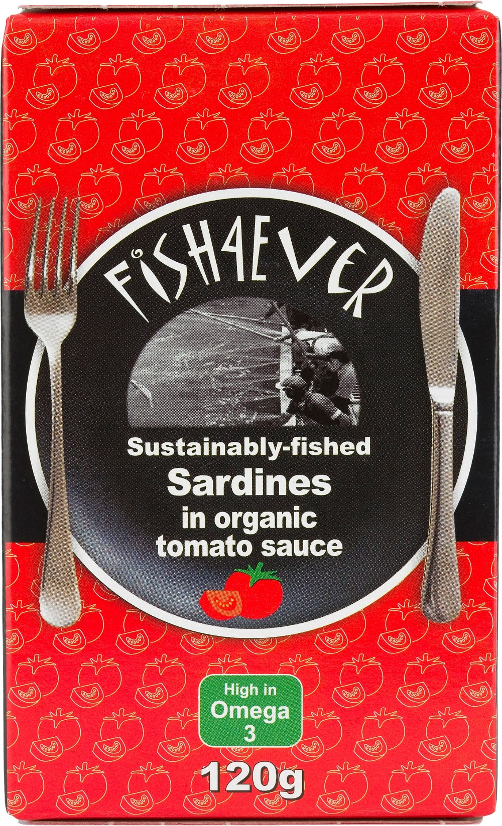 Fish 4 Ever Sardines In Organic Tomato Sauce 120G