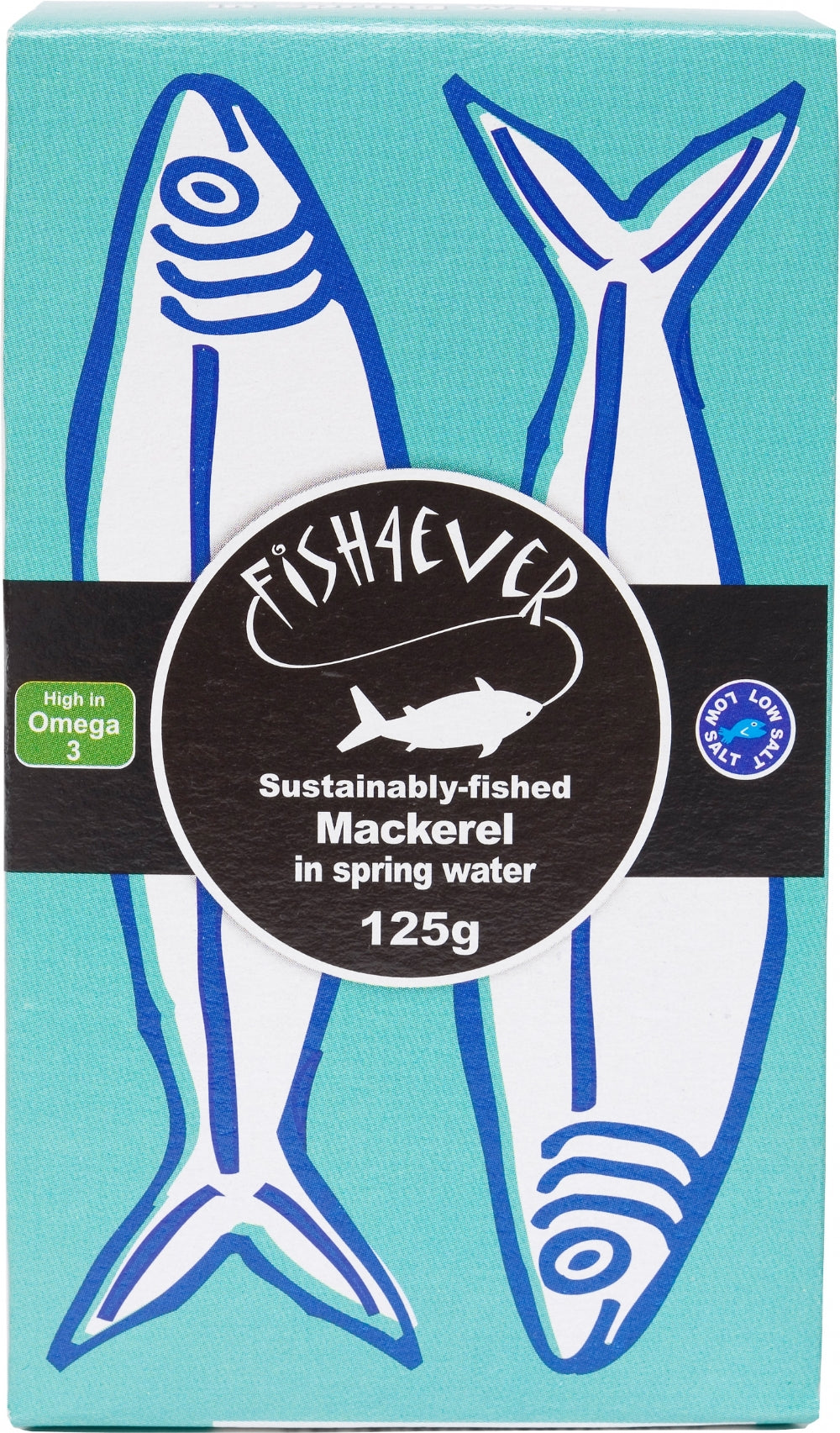 Fish 4 Ever Mackerel Fillets In Spring Water 125G