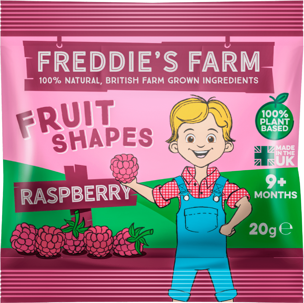 Freddie's Farm Fruit Shapes - Raspberry 20G
