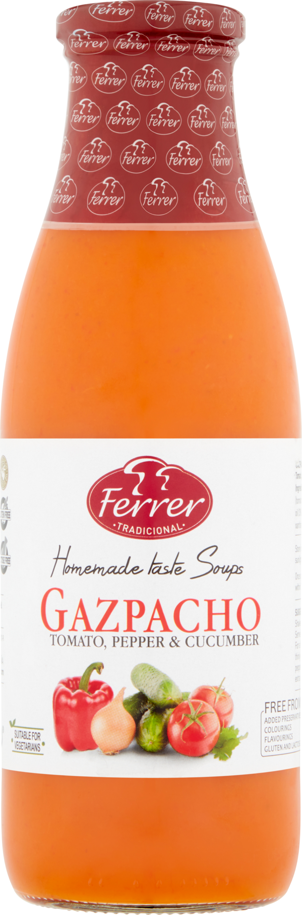 Ferrer Gazpacho - Tomato, Pepper & Cucumber Soup 720Ml