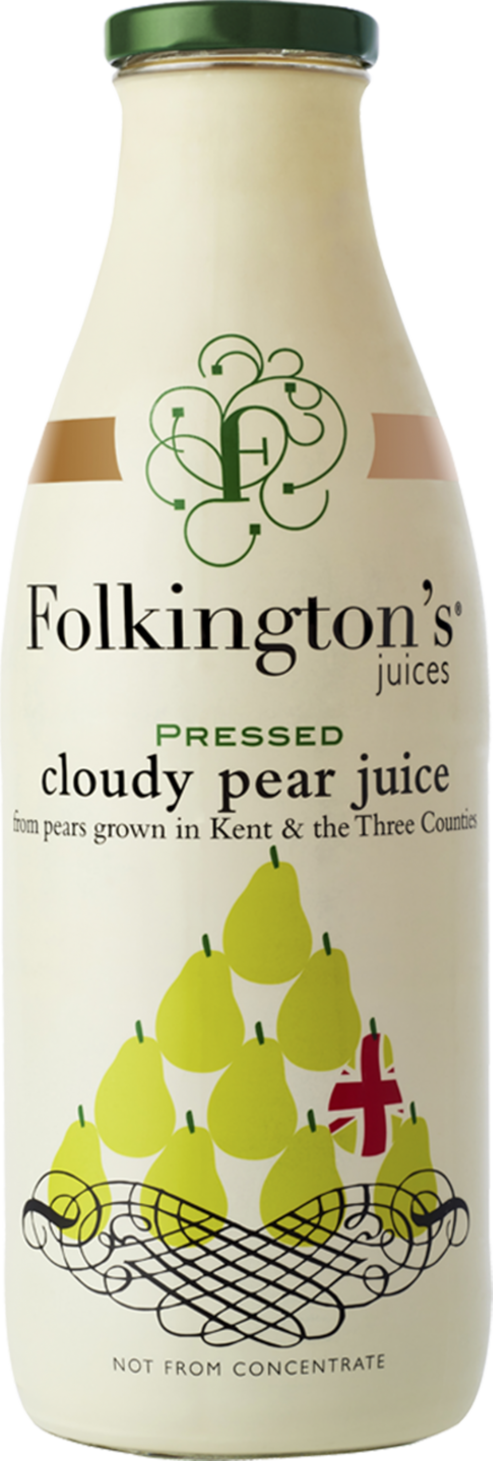 Folkington's Pressed Cloudy Pear Juice 1000ml