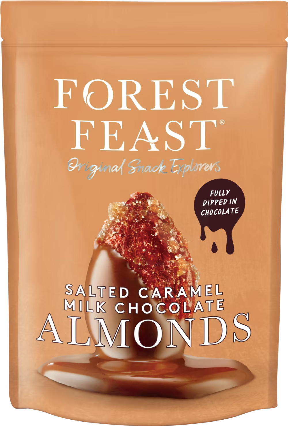 Forest Feast Salted Caramel Milk Chocolate Almonds 120g