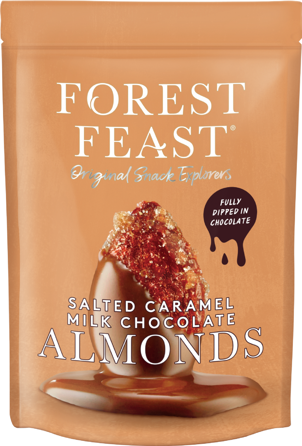Forest Feast Salted Caramel Milk Chocolate Almonds 120G