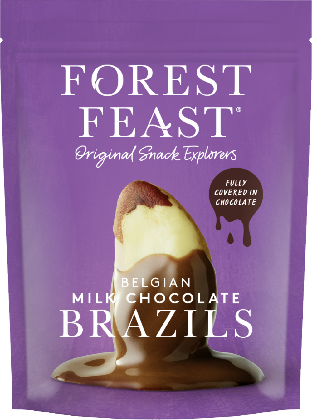 Forest Feast Belgian Milk Chocolate Brazils 120G