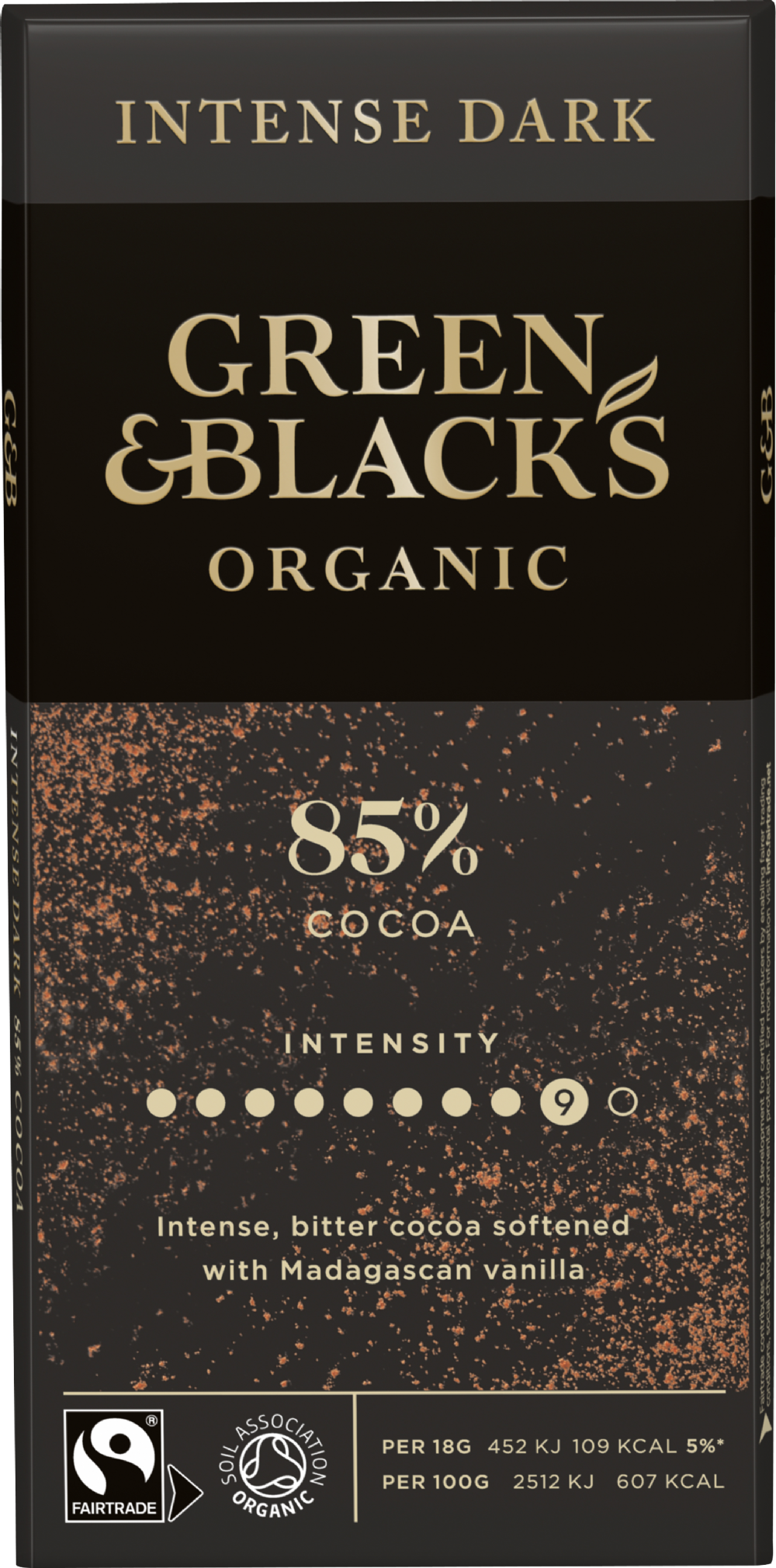 Green & Black's Organic Dark 85% Chocolate Bar 90G