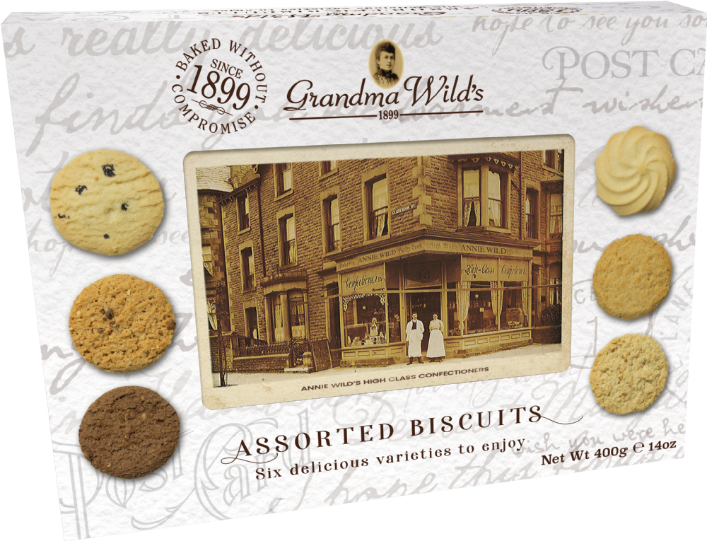 Grandma Wild's Assorted Biscuits Post Card Pack 400G