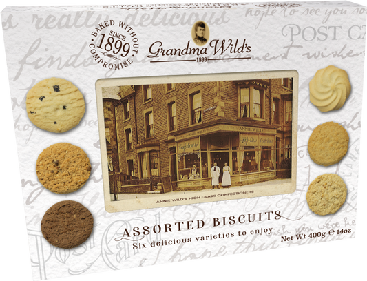 Grandma Wild's Assorted Biscuits Post Card Pack 400G