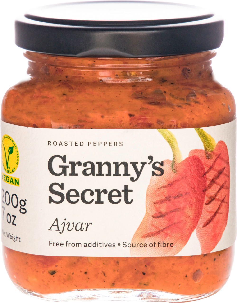 Granny's Secret Ajvar Classic - Roasted Peppers 200G