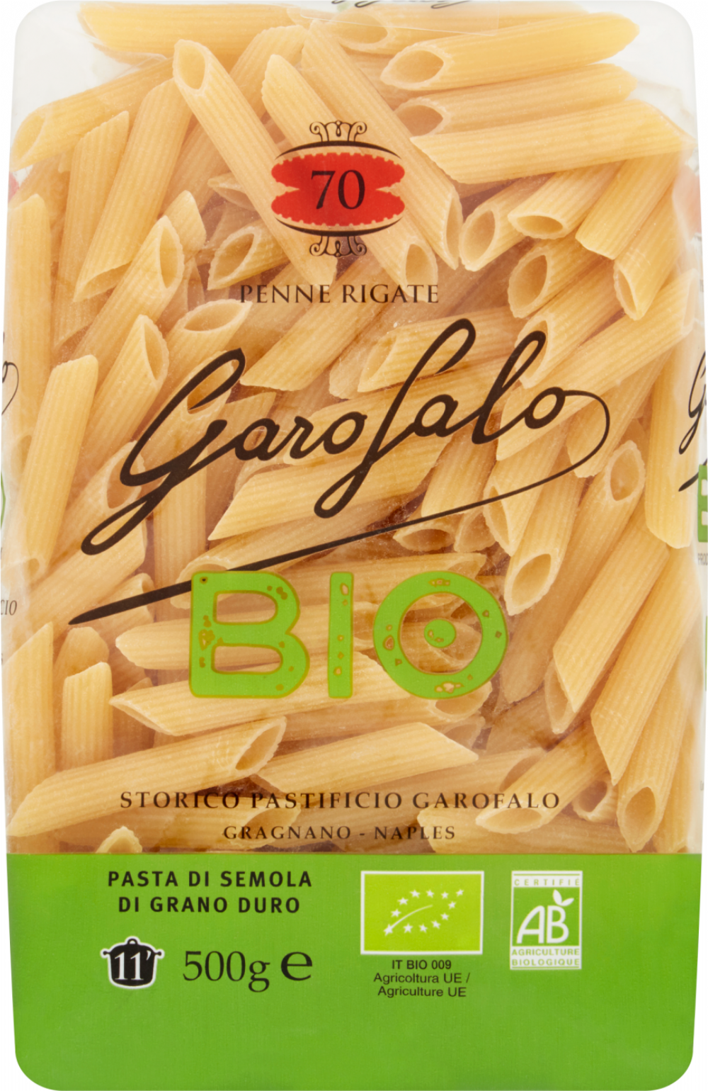 Garofalo Organic Penne Ziti Rigate 500G