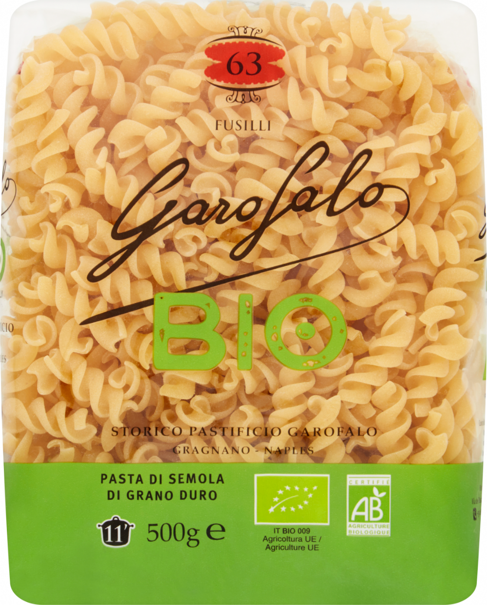 Garofalo Organic Fusilli 500G