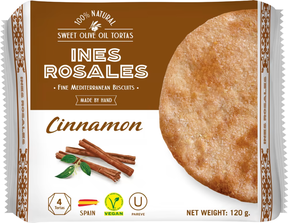 Ines Rosales Sweet Olive Oil Tortas with Cinnamon 120g