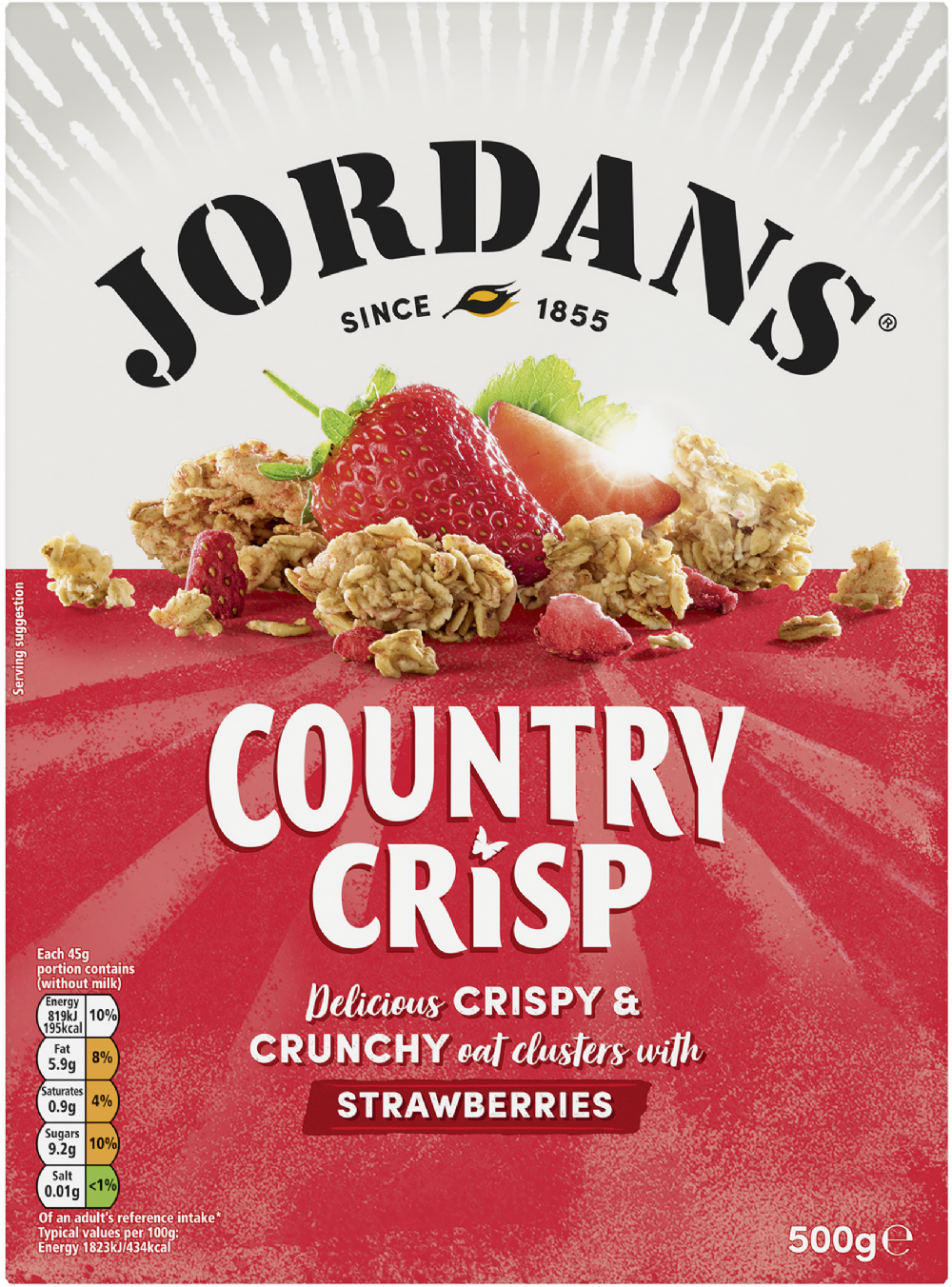Jordans Country Crisp With Strawberries 500G