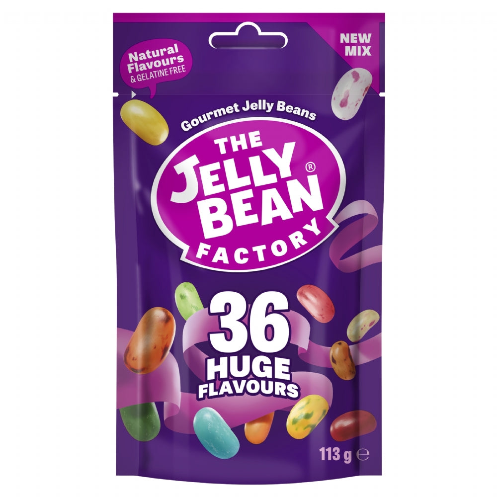 The Jelly Bean Factory 36 Huge Flavours Mix Pouch 113G