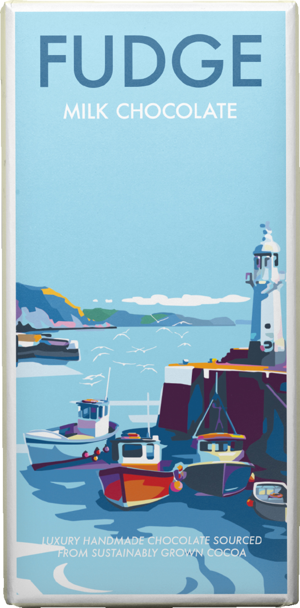 Kernow Chocolate Becky Bettesworth Fudge Milk Chocolate Bar 100G