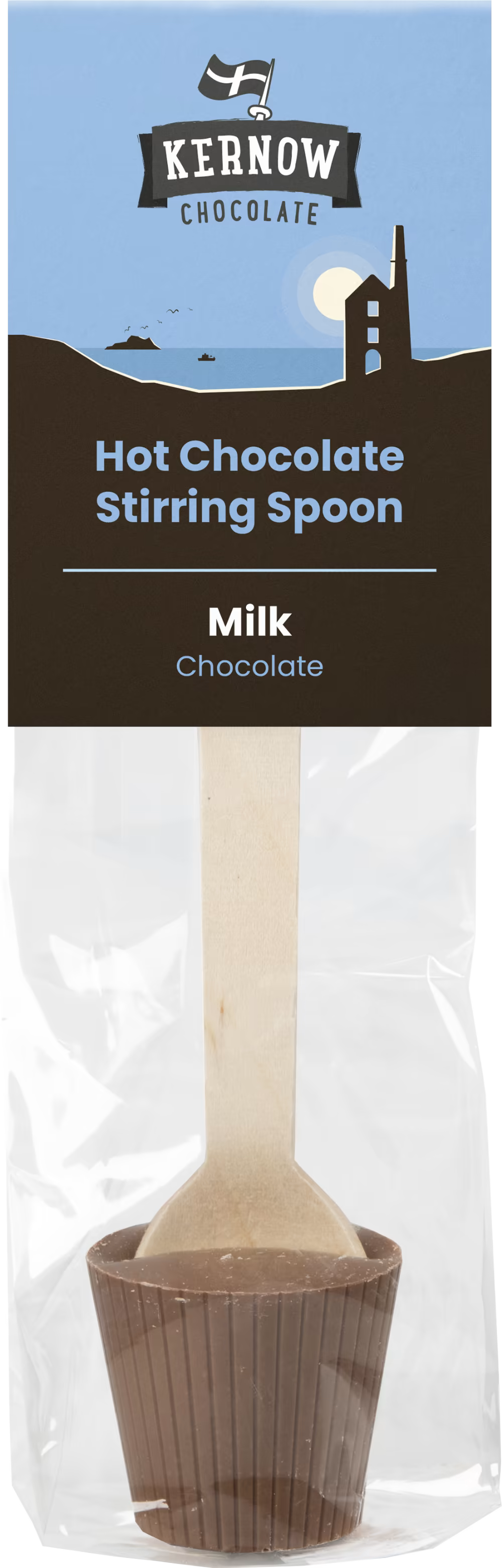 Kernow Chocolate Hot Chocolate Stirring Spoon - Milk 37G