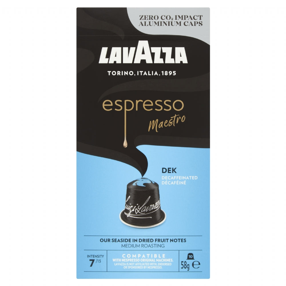 Lavazza Decaffeinated Nespresso Compatible Capsules 58G