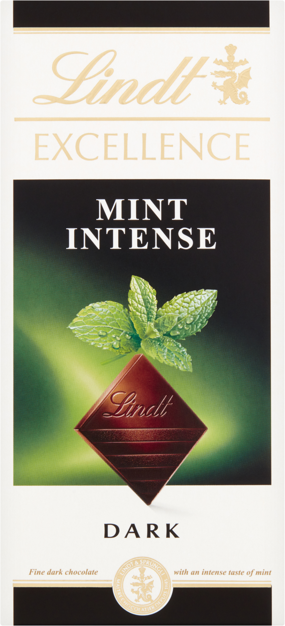 Lindt Excellence Dark Mint Intense Bar 100G