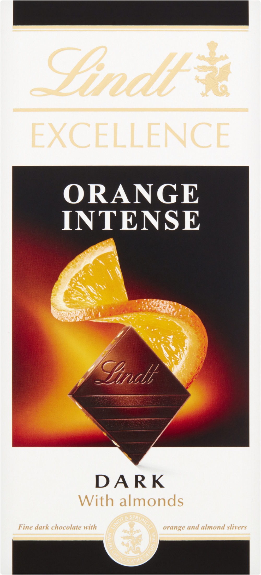 Lindt Excellence Dark Orange Intense Bar 100G